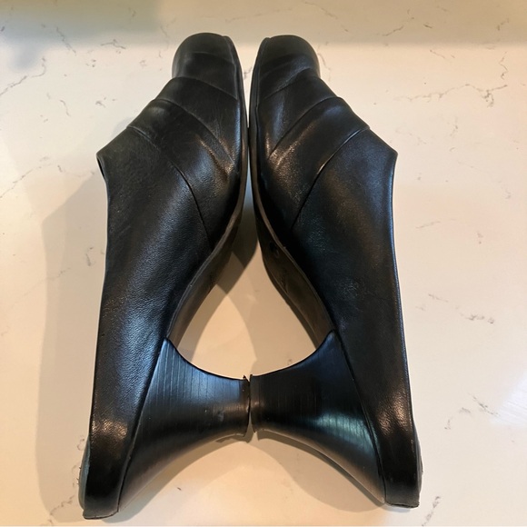 Nurture Mules Womens Size 11M Black Leather Clogs Dress Comfort Shoes Slip Ons - Picture 7 of 10